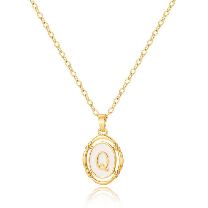 26 Letters Initial Necklace | Personalized Alphabet Pendant Chain