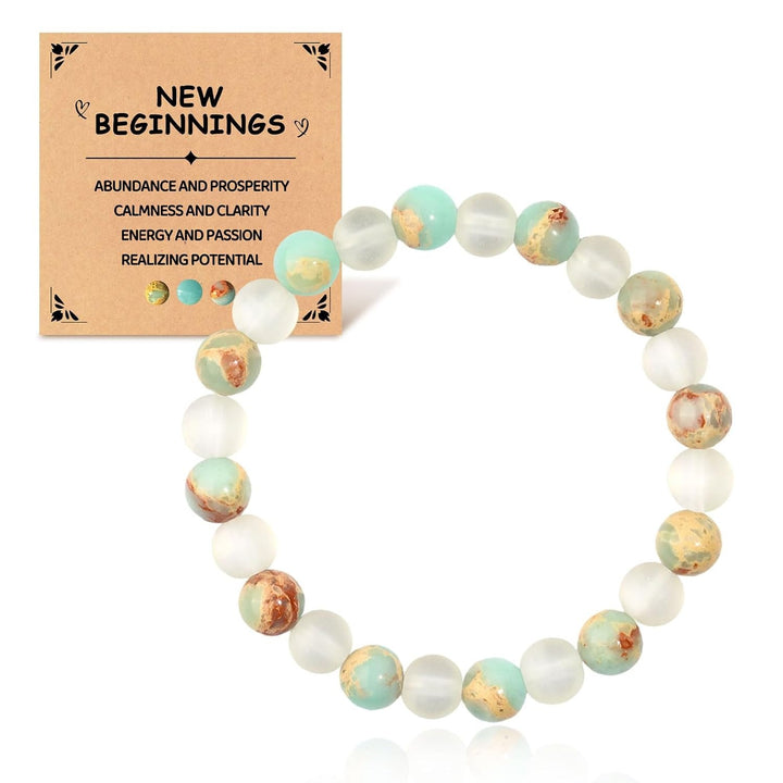Multi-Functional Natural Crystal Bracelet Series - Over 30 Styles of Energy Stone Bracelets for Wealth Attraction, Calming, Protection, Anxiety Relief - Personalized Spiritual Accessories