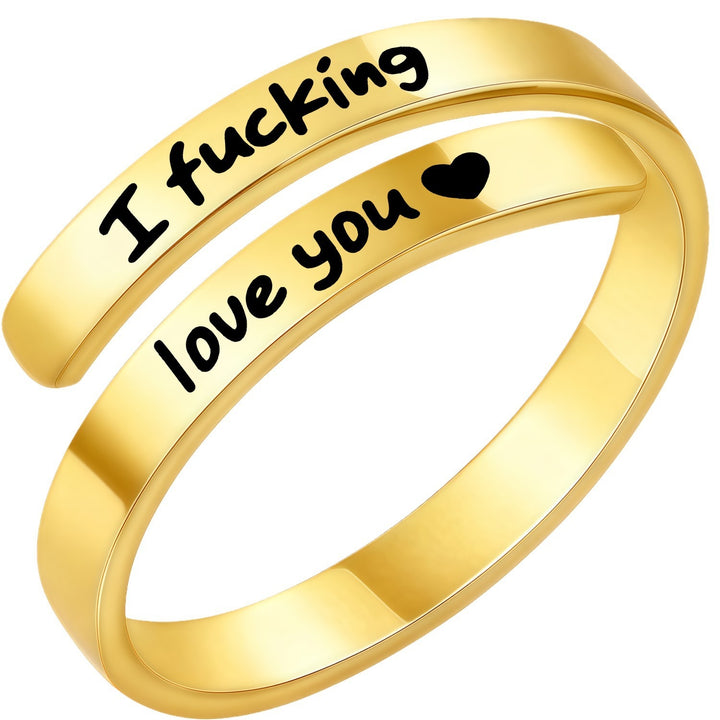I Fvcking Love You Ring – a daily reminder gift for your beloved
