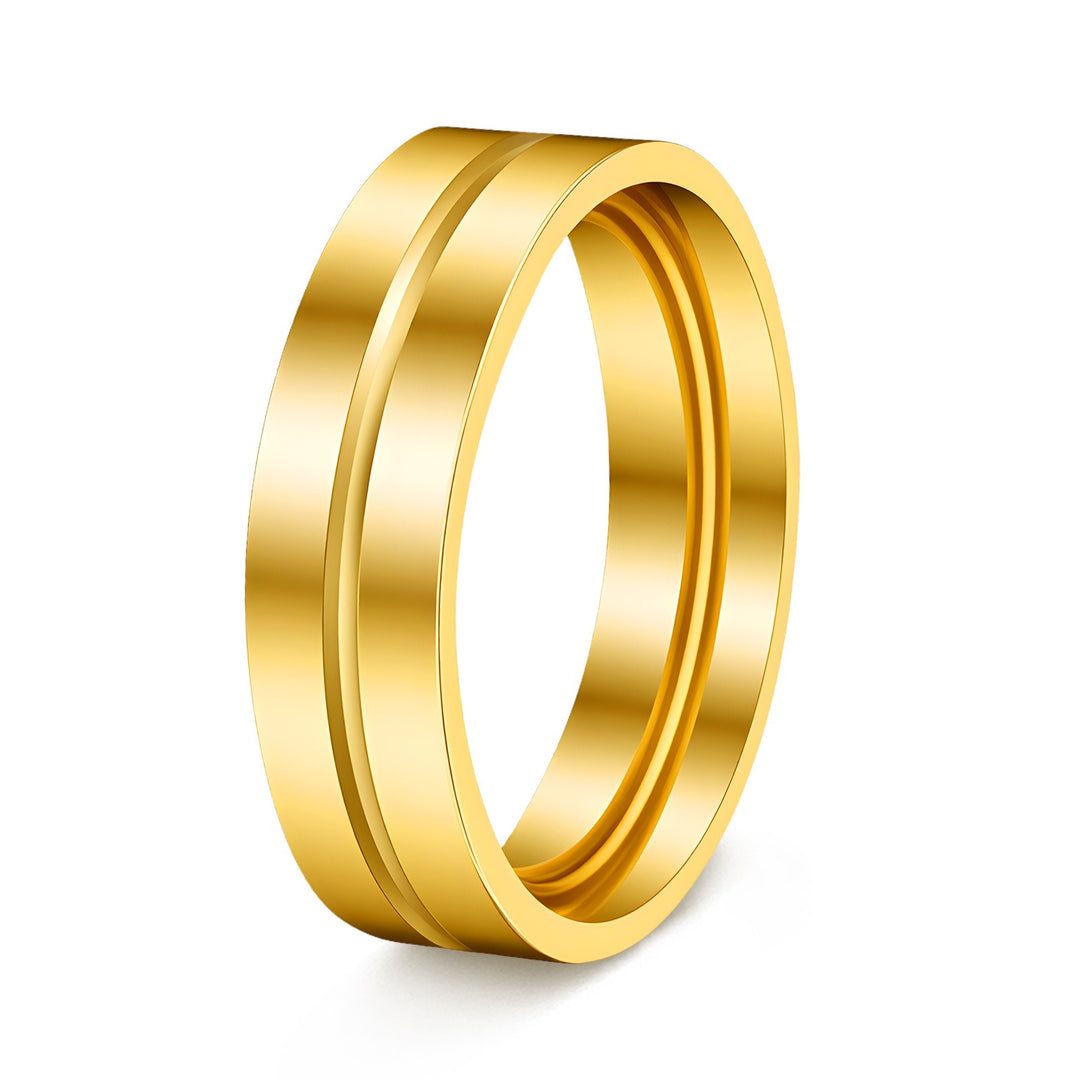 Minimal Love Eternal Multi-Color Minimalist Couple Rings