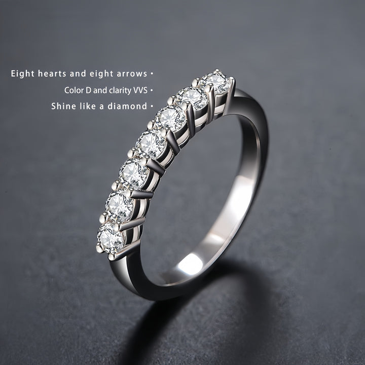 18K Gold / 18K White Gold Eternity Ring Classic Round-Cut Multi-Stone Design