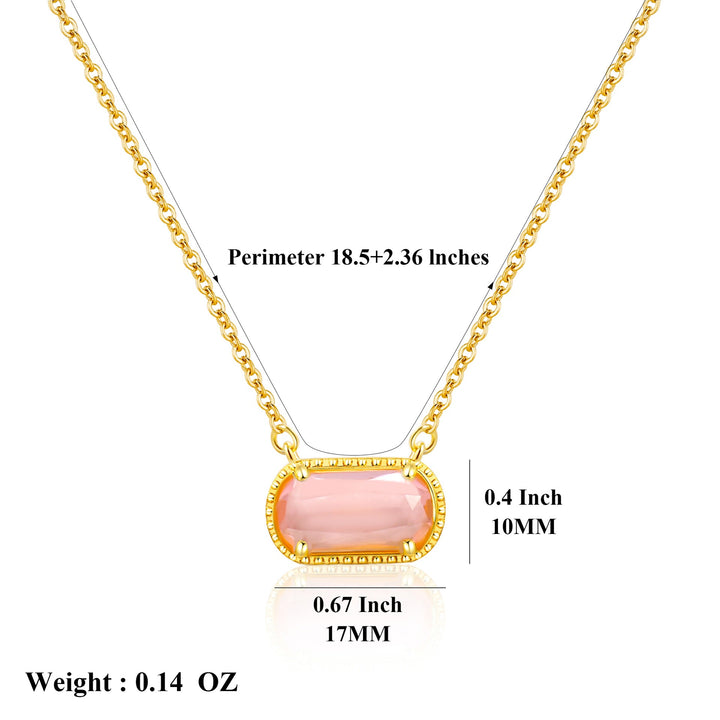 December Birthstone 18K Gold-Plated Necklace - Multi-Color Oval Gemstone Choker