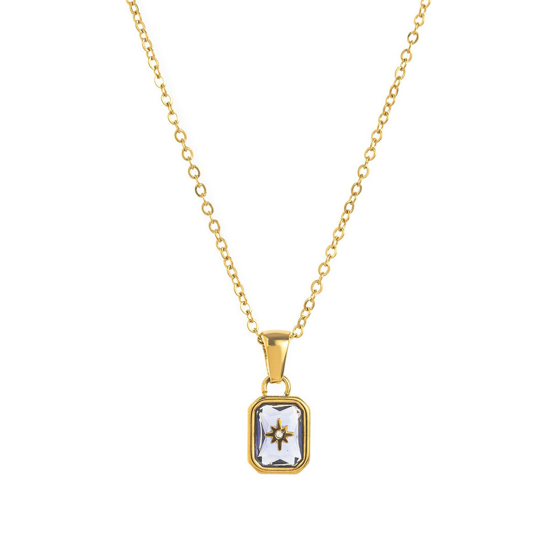 12-Month Birthstone Exclusive Necklace - 18K Gold-Plated Month-Corresponding Clavicle Chain