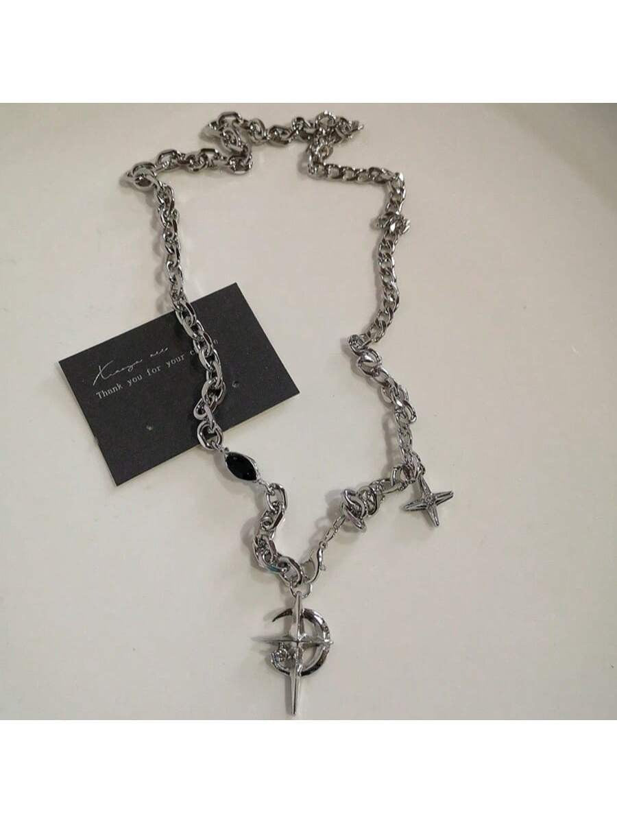 Dark Wave Starburst Vintage Gothic Necklace 6-Piece Set