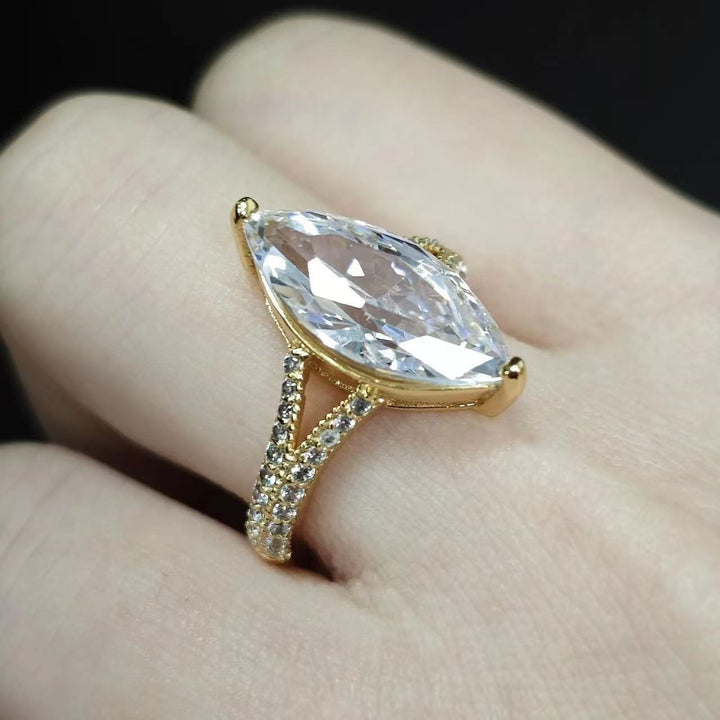 Marquise Dream Two-Tone Marquise Cut Diamond Ring