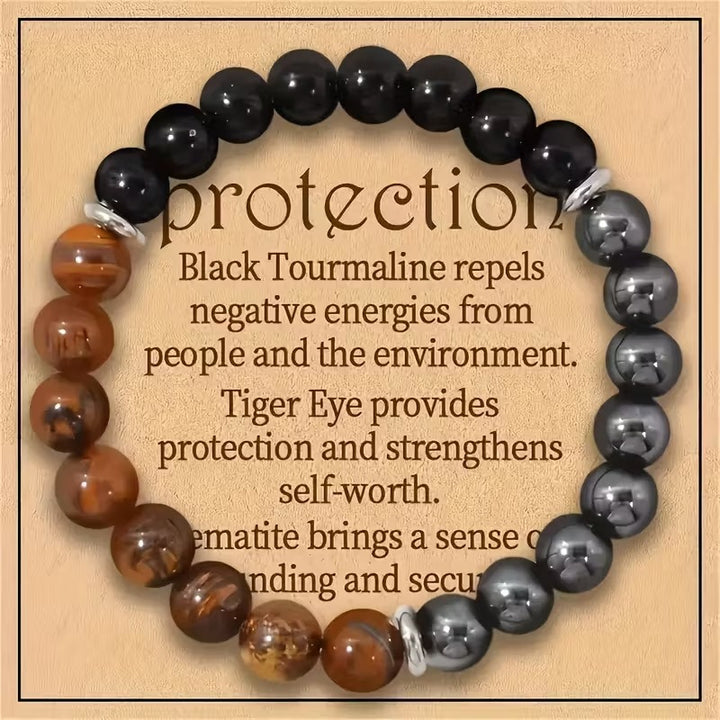 Crystal Energy Bracelet - Natural Gemstone Luck Bracelet European & American Niche Healing-Style Jewelry