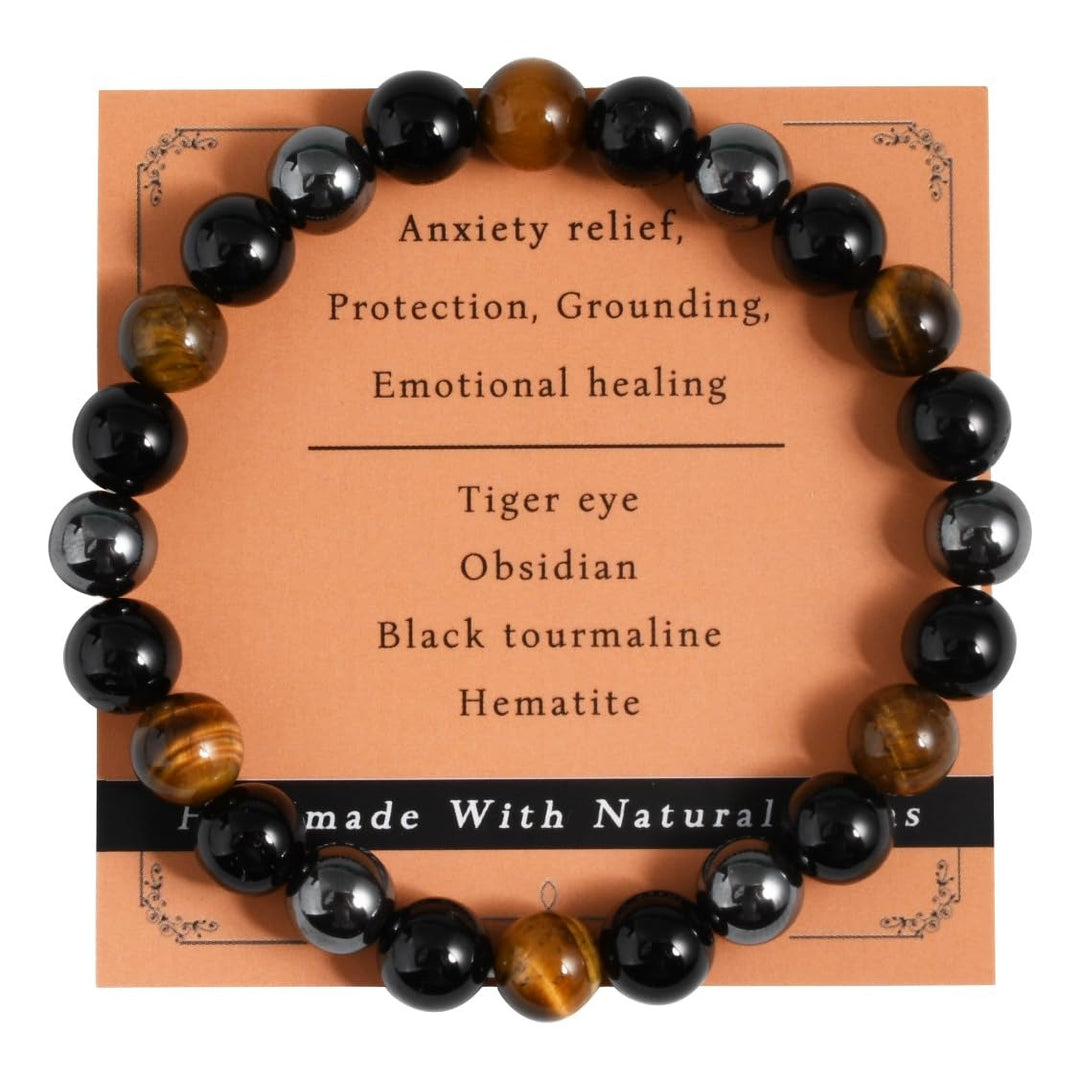 Multi-Functional Natural Crystal Bracelet Series - Over 30 Styles of Energy Stone Bracelets for Wealth Attraction, Calming, Protection, Anxiety Relief - Personalized Spiritual Accessories