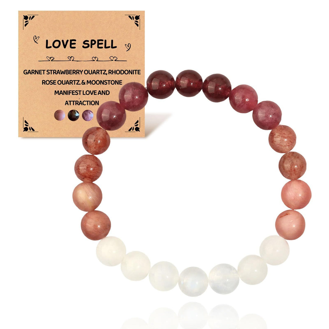 Multi-Functional Natural Crystal Bracelet Series - Over 30 Styles of Energy Stone Bracelets for Wealth Attraction, Calming, Protection, Anxiety Relief - Personalized Spiritual Accessories