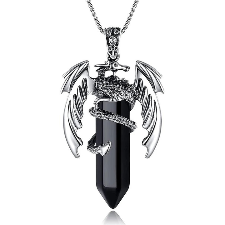 Multi-Style Obsidian Energy Necklace - Men's Personalized Mystical Spiritual Accessory