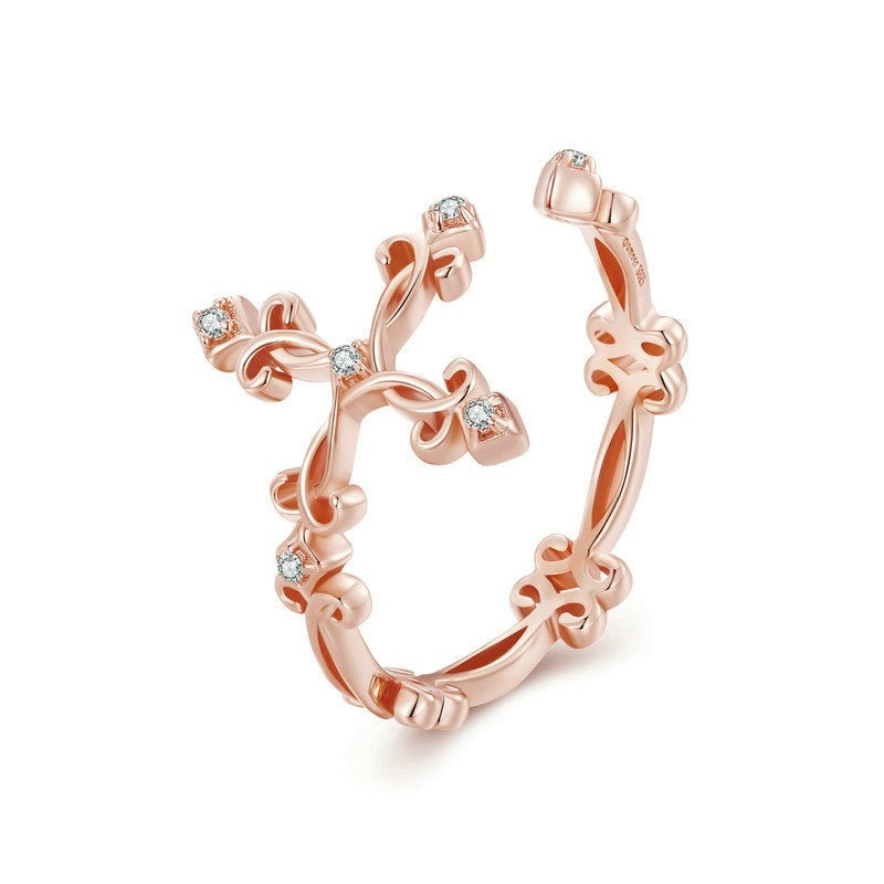 Cross Ring 925 Sterling Silver