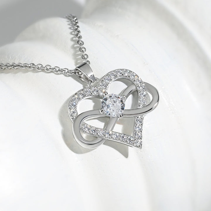 18K Gold Plated Infinity Heart Pendant Necklace | Symbol of Eternal Love