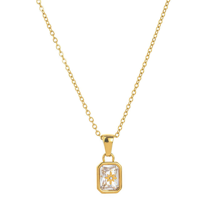 12-Month Birthstone Exclusive Necklace - 18K Gold-Plated Month-Corresponding Clavicle Chain