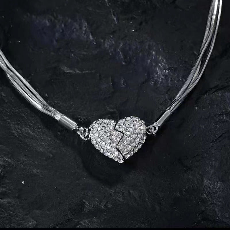 Magnetic Love Patchwork Necklace