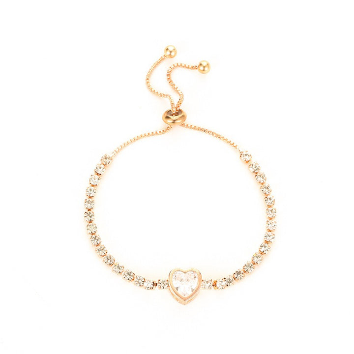 Full-Diamond Drawstring Adjustable Bracelet - Multi-Color Light Luxury Sparkling Bracelet