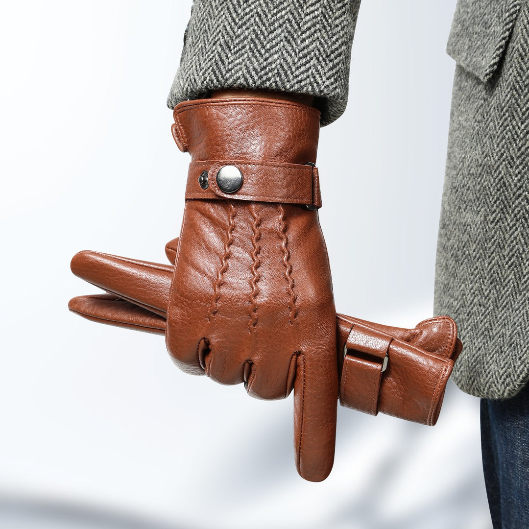 Luxury Wool & Sheepskin Thermal Gloves | Windproof, Waterproof & Heat-Locking, High-End Winter