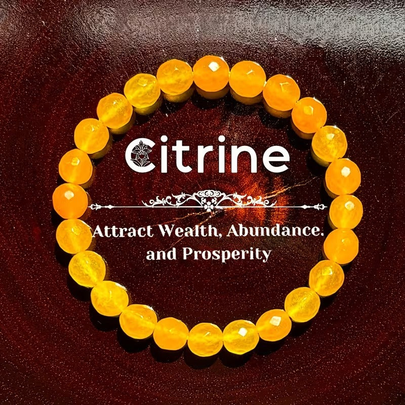 Crystal Energy Bracelet - Natural Gemstone Luck Bracelet European & American Niche Healing-Style Jewelry