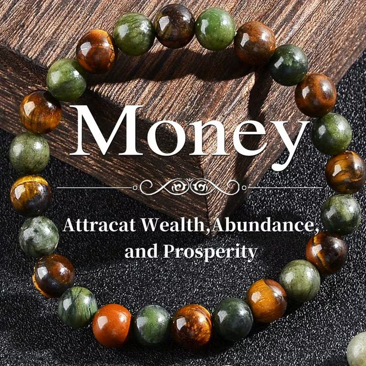 Crystal Energy Bracelet - Natural Gemstone Luck Bracelet European & American Niche Healing-Style Jewelry