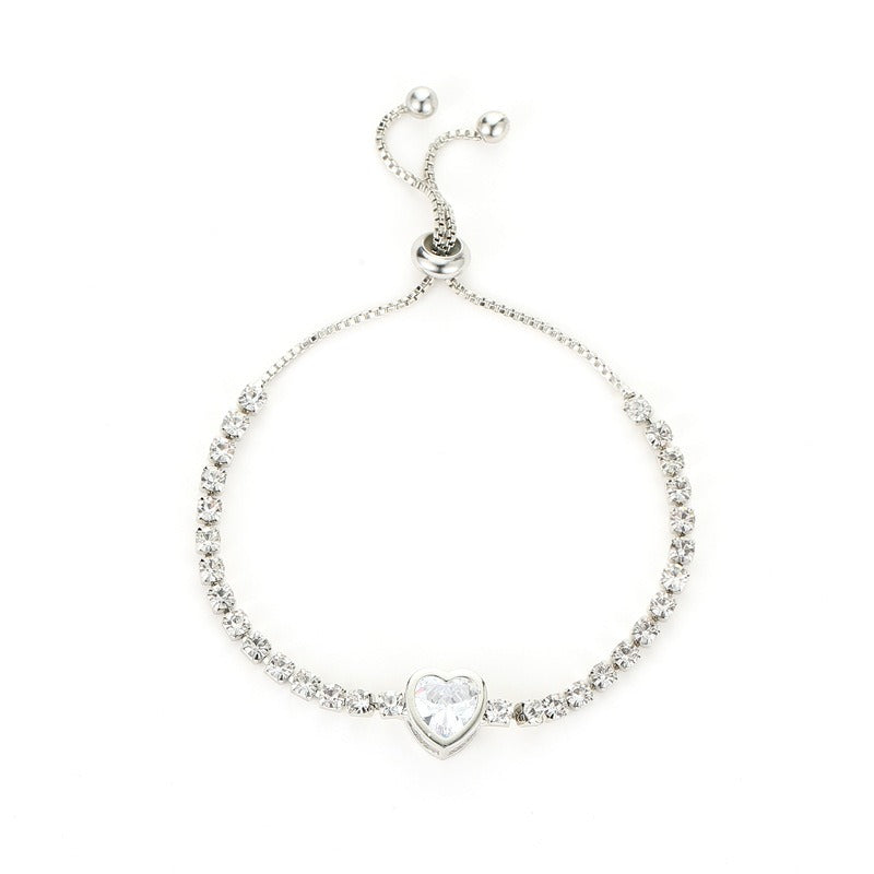 Full-Diamond Drawstring Adjustable Bracelet - Multi-Color Light Luxury Sparkling Bracelet