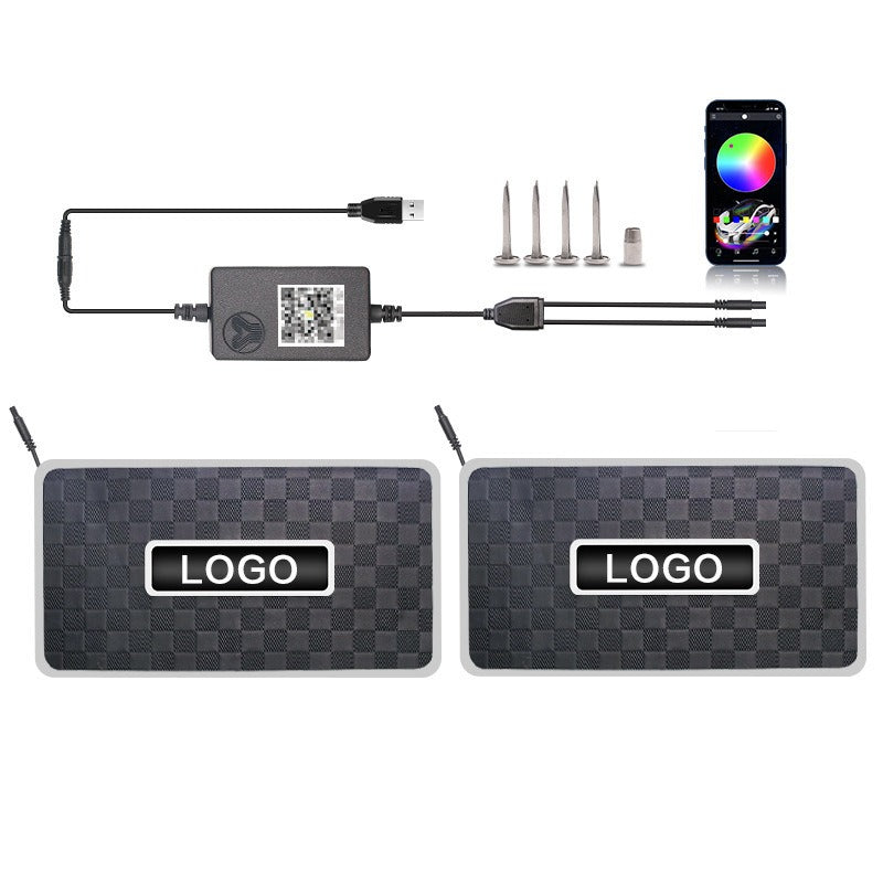 Custom LED Logo & Name Car Footwell Mat