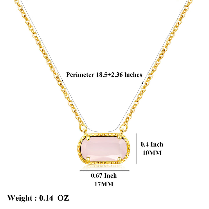 December Birthstone 18K Gold-Plated Necklace - Multi-Color Oval Gemstone Choker