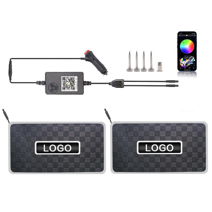 Custom LED Logo & Name Car Footwell Mat