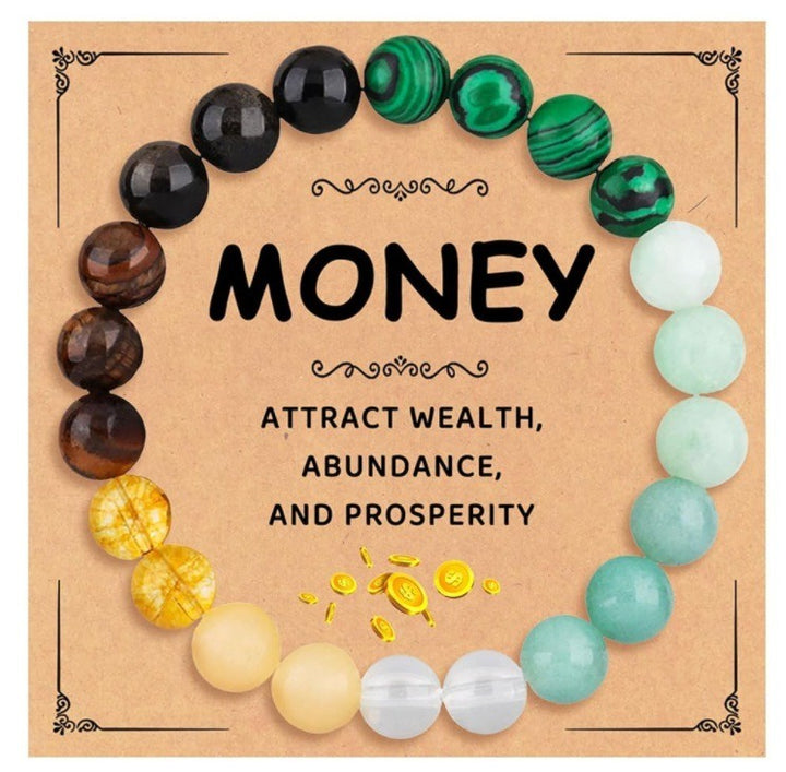 Multi-Functional Natural Crystal Bracelet Series - Over 30 Styles of Energy Stone Bracelets for Wealth Attraction, Calming, Protection, Anxiety Relief - Personalized Spiritual Accessories