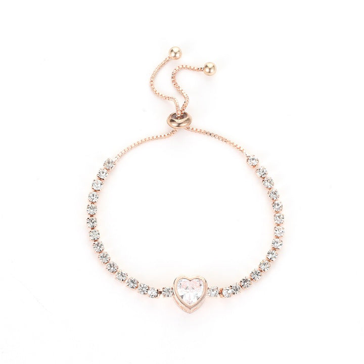 Full-Diamond Drawstring Adjustable Bracelet - Multi-Color Light Luxury Sparkling Bracelet