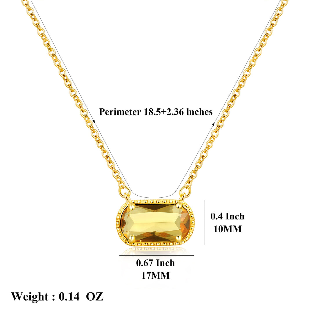 December Birthstone 18K Gold-Plated Necklace - Multi-Color Oval Gemstone Choker