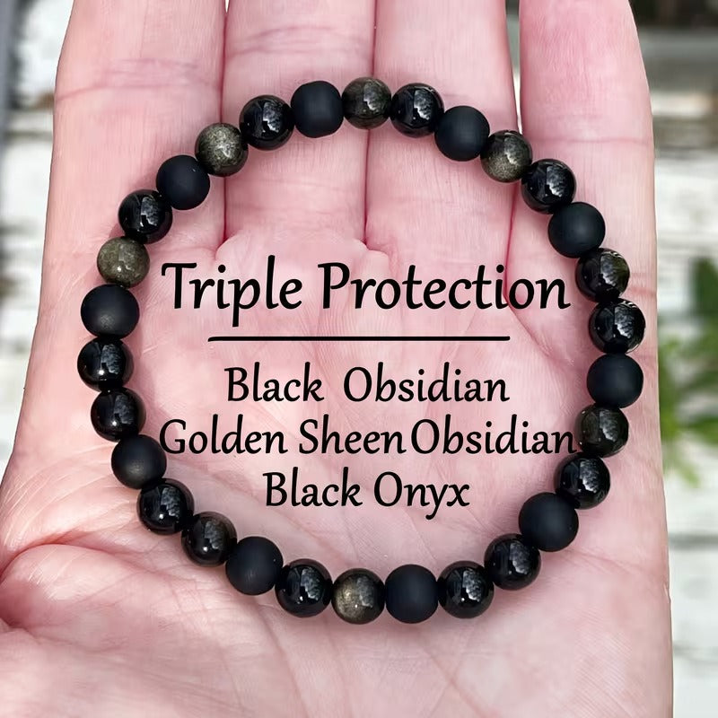 Crystal Energy Bracelet - Natural Gemstone Luck Bracelet European & American Niche Healing-Style Jewelry