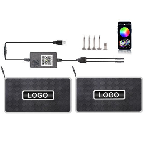 Custom LED Logo & Name Car Footwell Mat