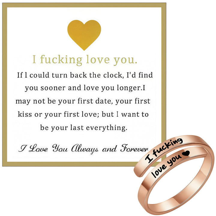 I Fvcking Love You Ring – a daily reminder gift for your beloved