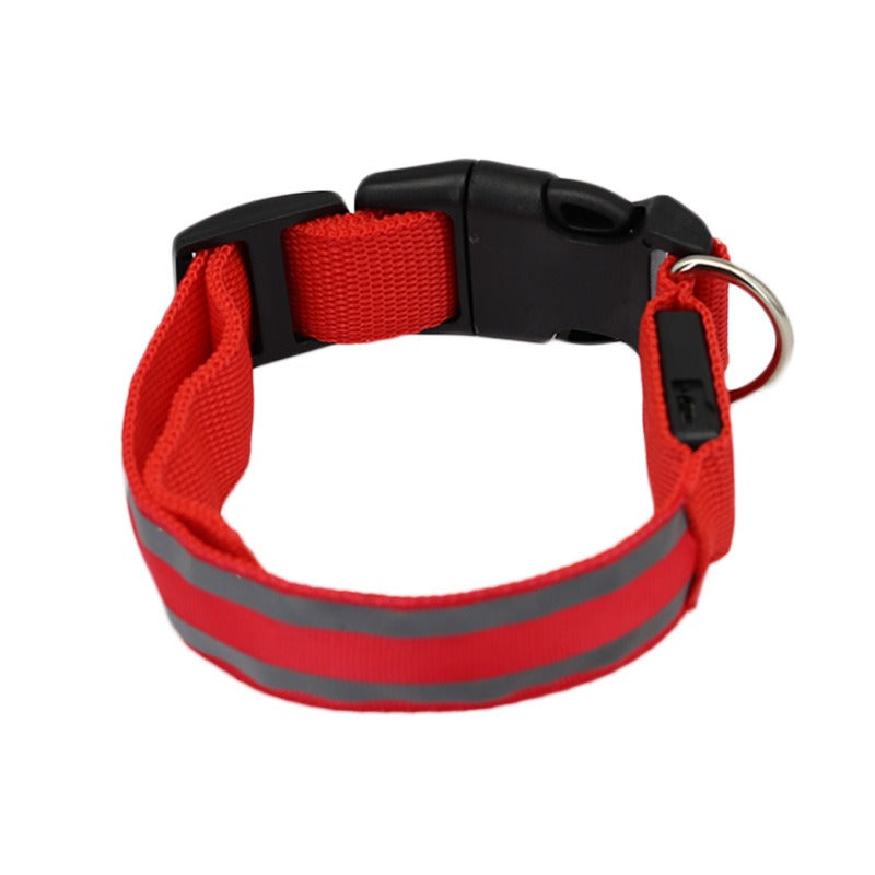 Pet LED Safety Collar Rechargeable/Battery Dual Options Multi-Color 3-Mode Night Anti-Lost Collar