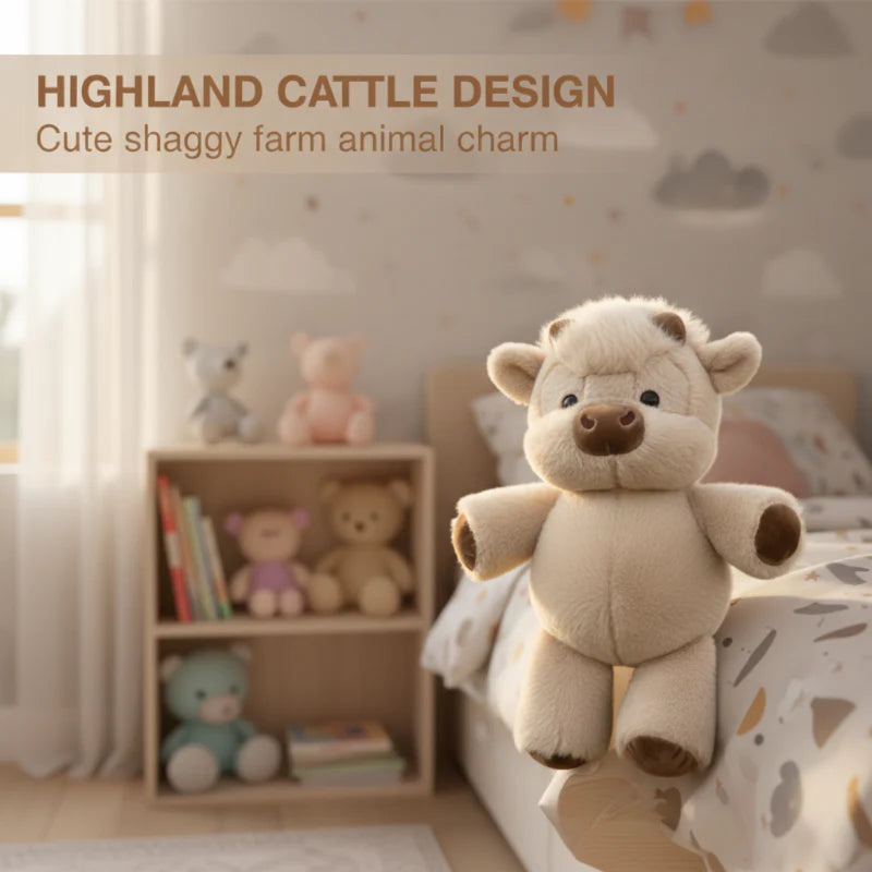 Adorable & Furry Highland Cattle Soft Toy